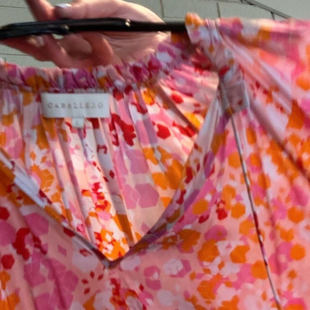 Unbranded Women's Pink and Orange Blouse - Picture 2 of 3